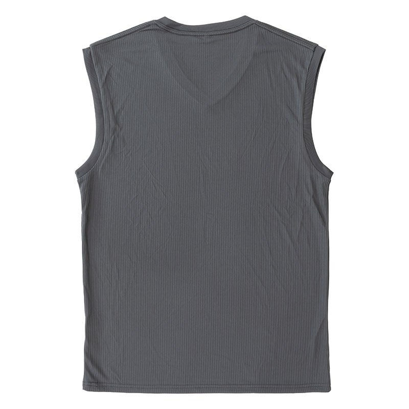 メンズ 涼感インナー V首 サーフ チャコール