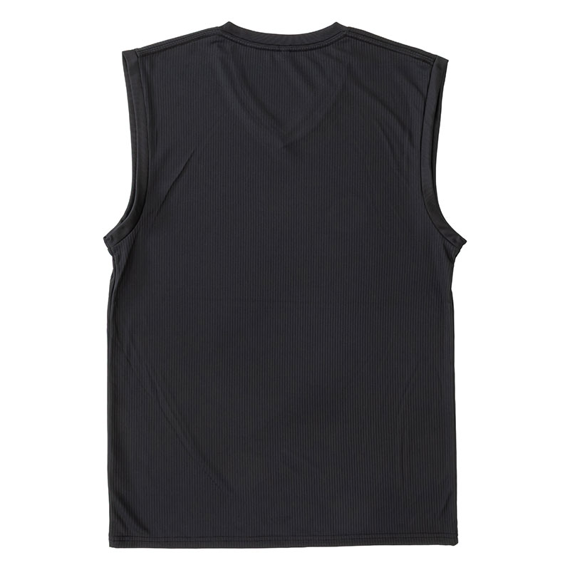 メンズ 涼感インナー V首 サーフ ブラック