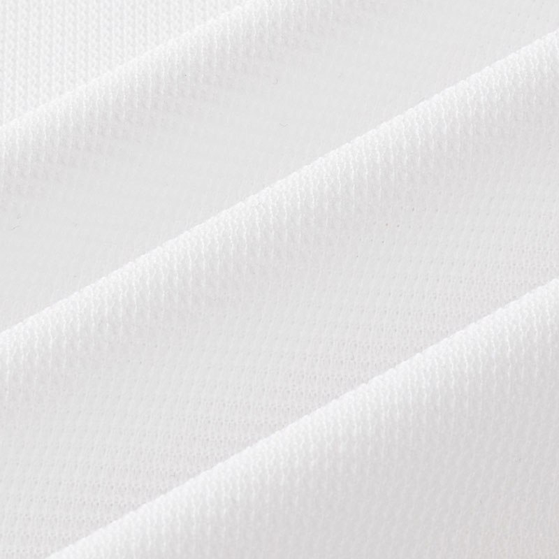 メンズ 涼感インナー 半袖 丸首 ホワイト