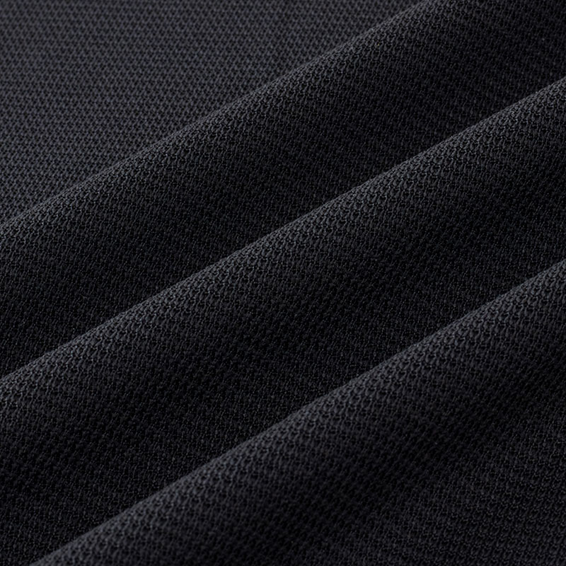 メンズ 涼感インナー 半袖 丸首 ブラック