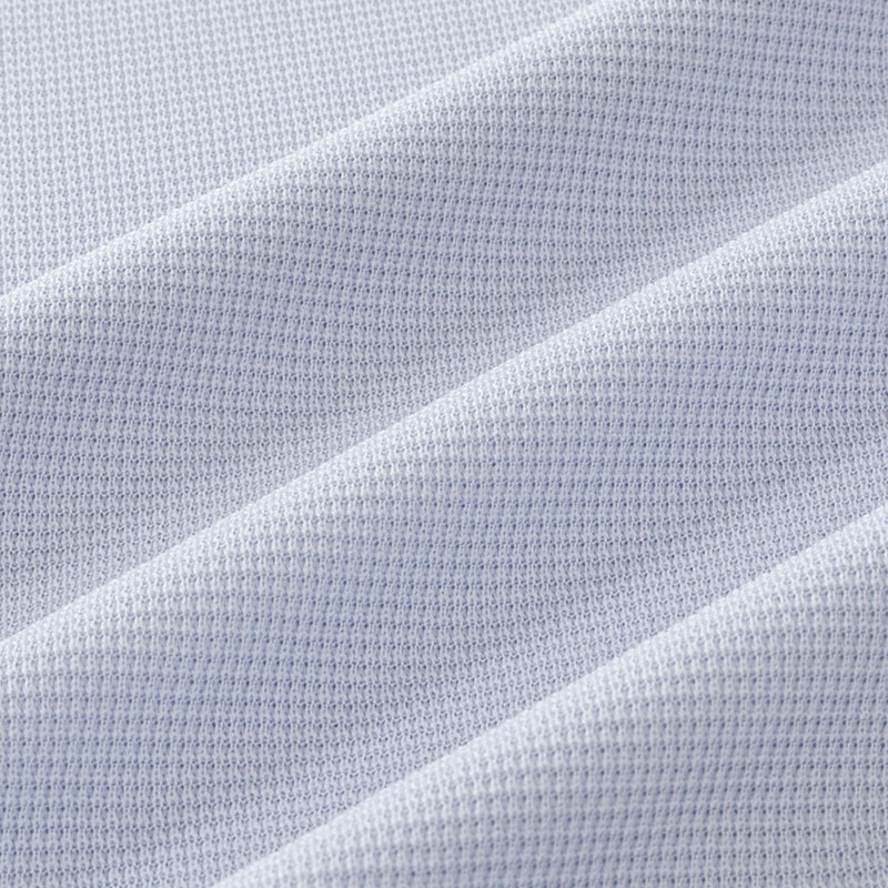 メンズ 涼感インナー 半袖 丸首 サックス