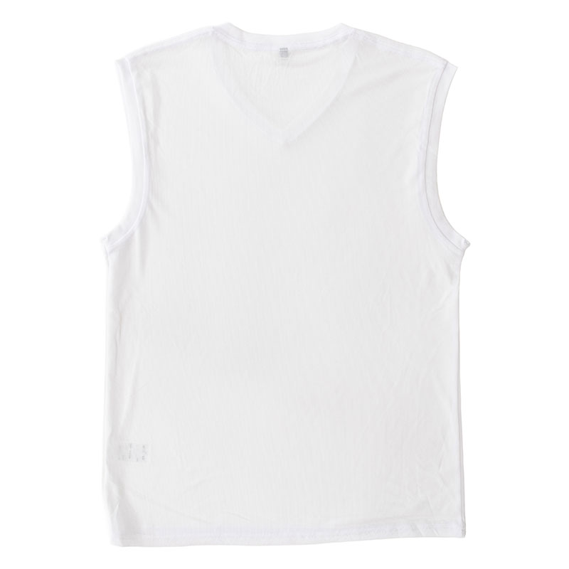 メンズ 涼感インナー サーフ V首 ホワイト