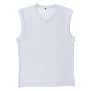 メンズ 涼感インナー サーフ V首 サックス