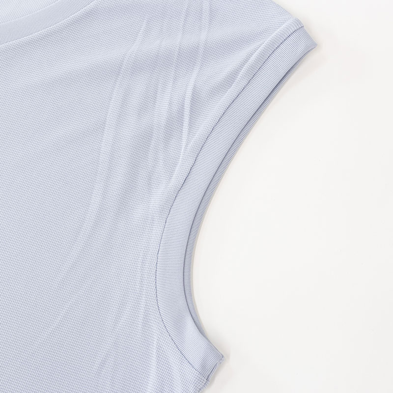 メンズ 涼感インナー サーフ V首 サックス