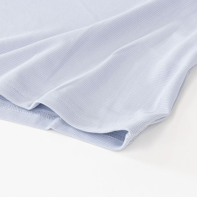 メンズ 涼感インナー サーフ V首 サックス