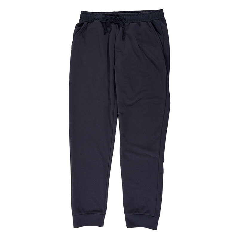 メンズ 梨地 ロングパンツ ネイビー