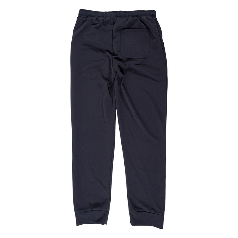 メンズ 梨地 ロングパンツ ネイビー