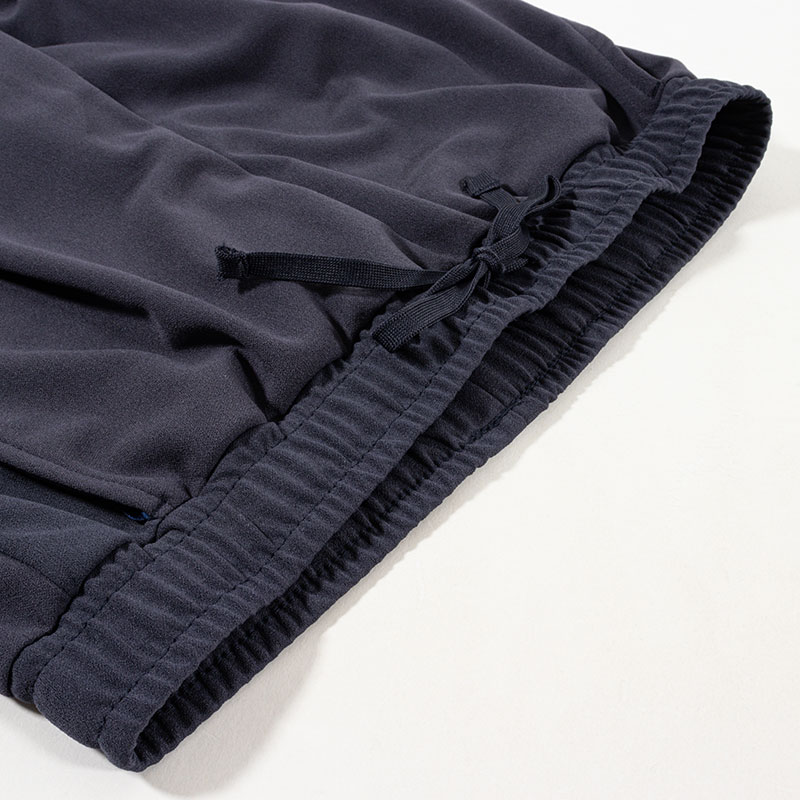 メンズ 梨地 ロングパンツ ネイビー