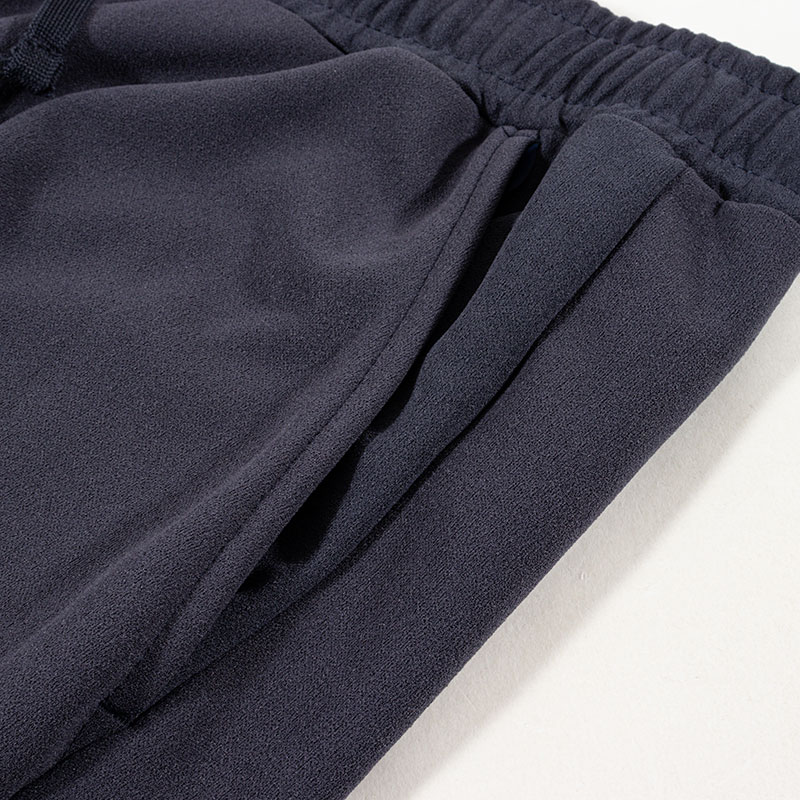 メンズ 梨地 ロングパンツ ネイビー