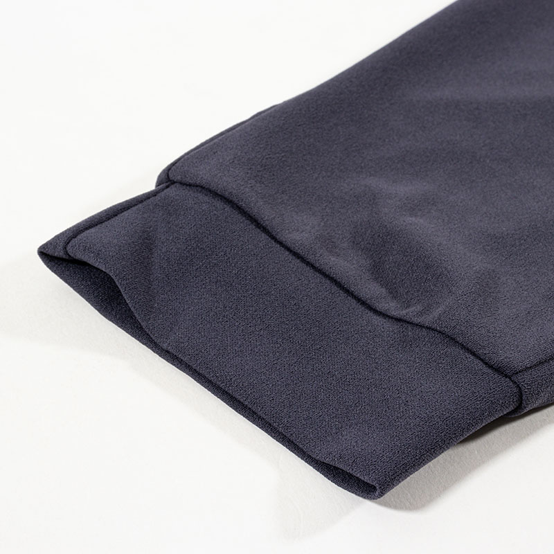 メンズ 梨地 ロングパンツ ネイビー