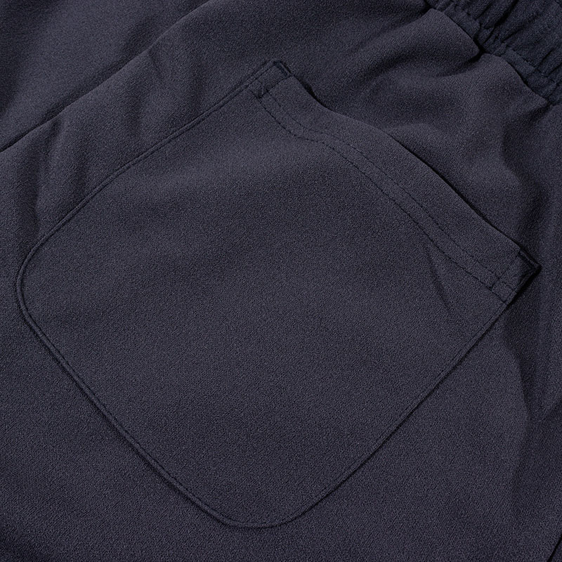 メンズ 梨地 ロングパンツ ネイビー