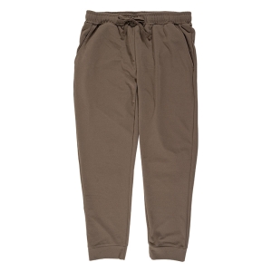 メンズ 梨地 ロングパンツ ブラウン