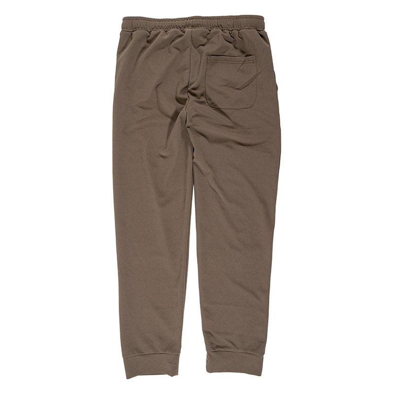 メンズ 梨地 ロングパンツ ブラウン