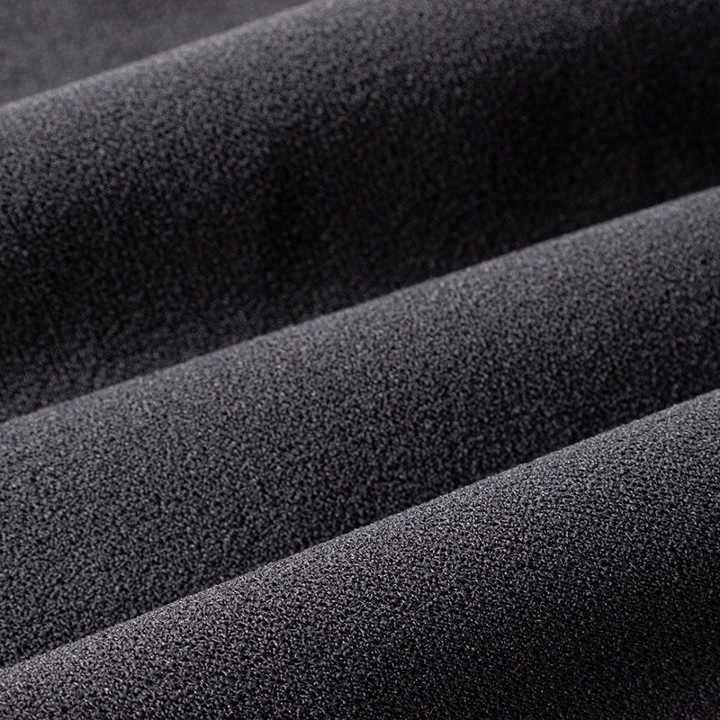 レディース 梨地 ロングパンツ チャコール