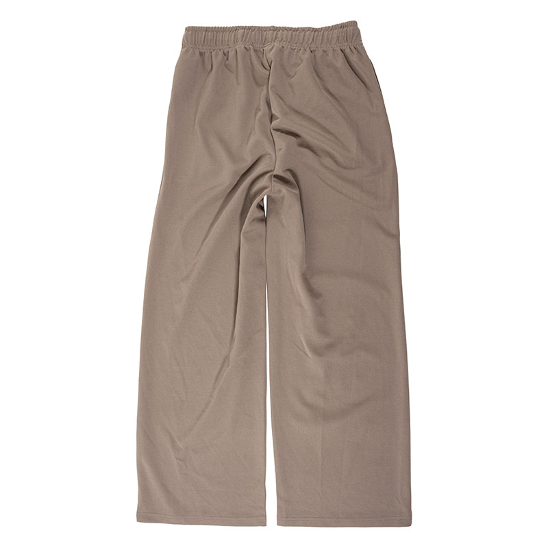 レディース 梨地 ロングパンツ モカ