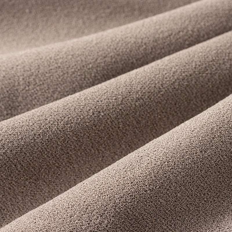 レディース 梨地 ロングパンツ モカ