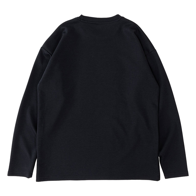 メンズ 冷感 DRY 長袖 Tシャツ ブラック