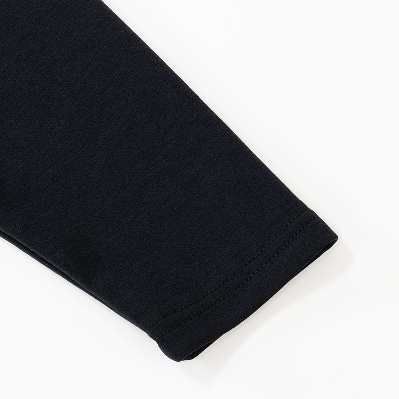 メンズ 冷感 DRY 長袖 Tシャツ ブラック