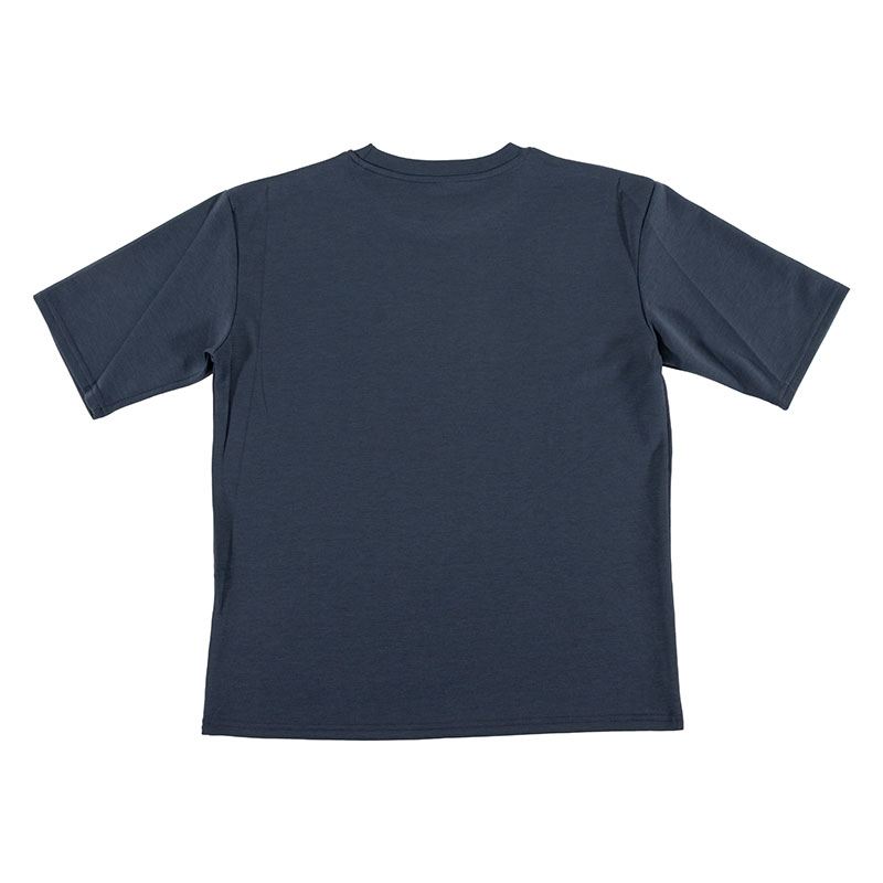 【お取り寄せ商品】メンズ 冷感 DRY 半袖 Tシャツ ネイビー