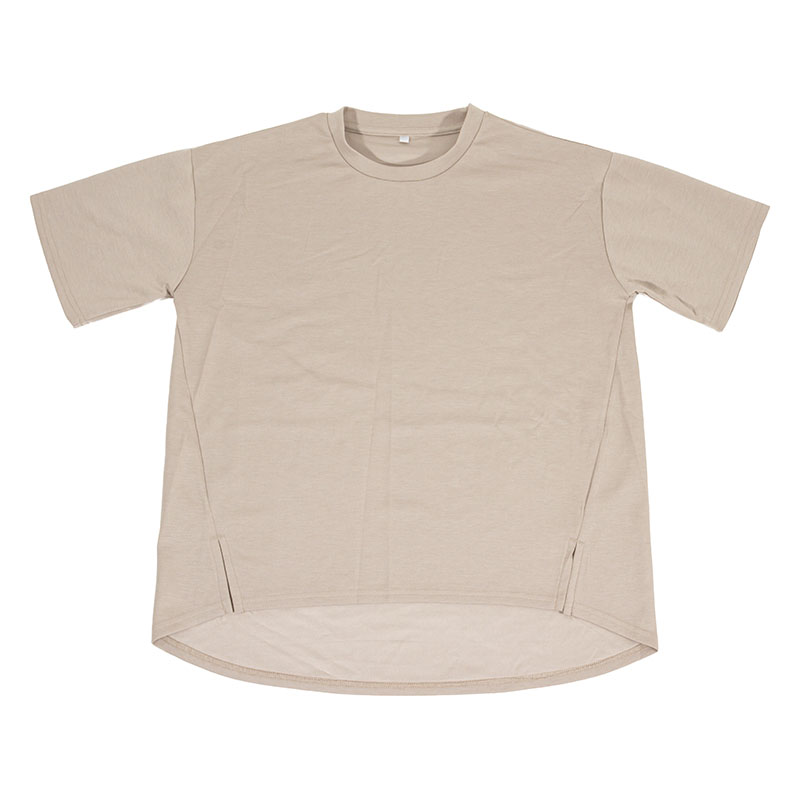 【お取り寄せ商品】レディース 冷感 DRY 半袖 Tシャツ ベージュ