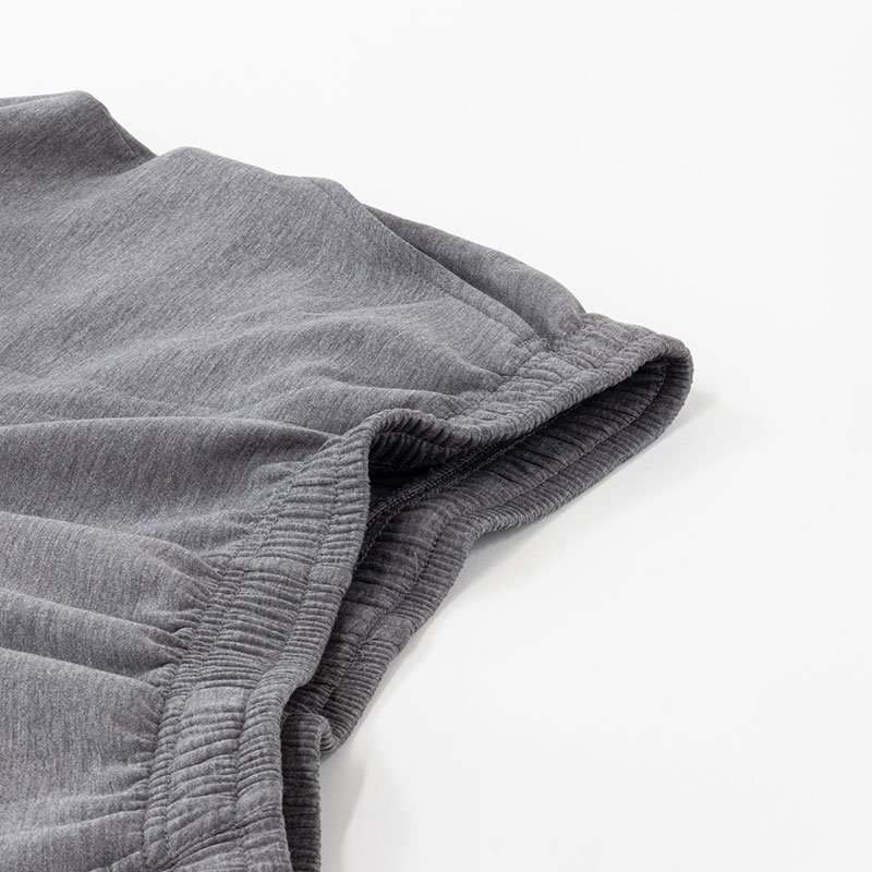 レディース 冷感 DRY ルーム7分パンツ 杢グレー