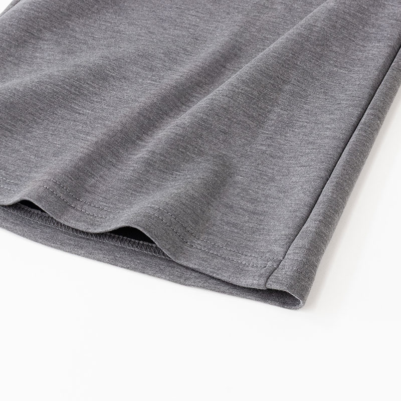 レディース 冷感 DRY ルーム7分パンツ 杢グレー