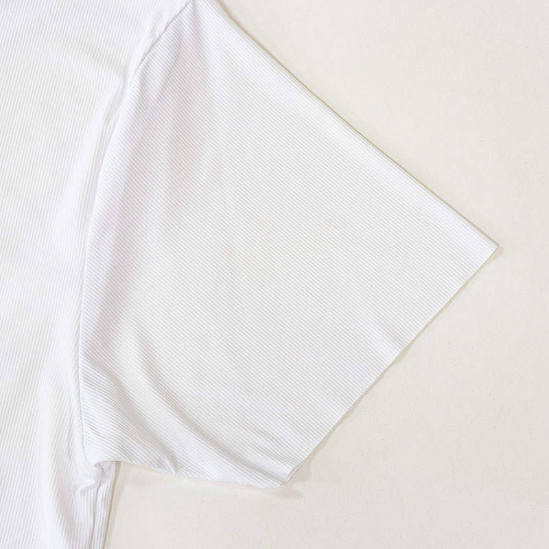 メンズ 冷感 シームレスインナー 半袖 丸首 ホワイト