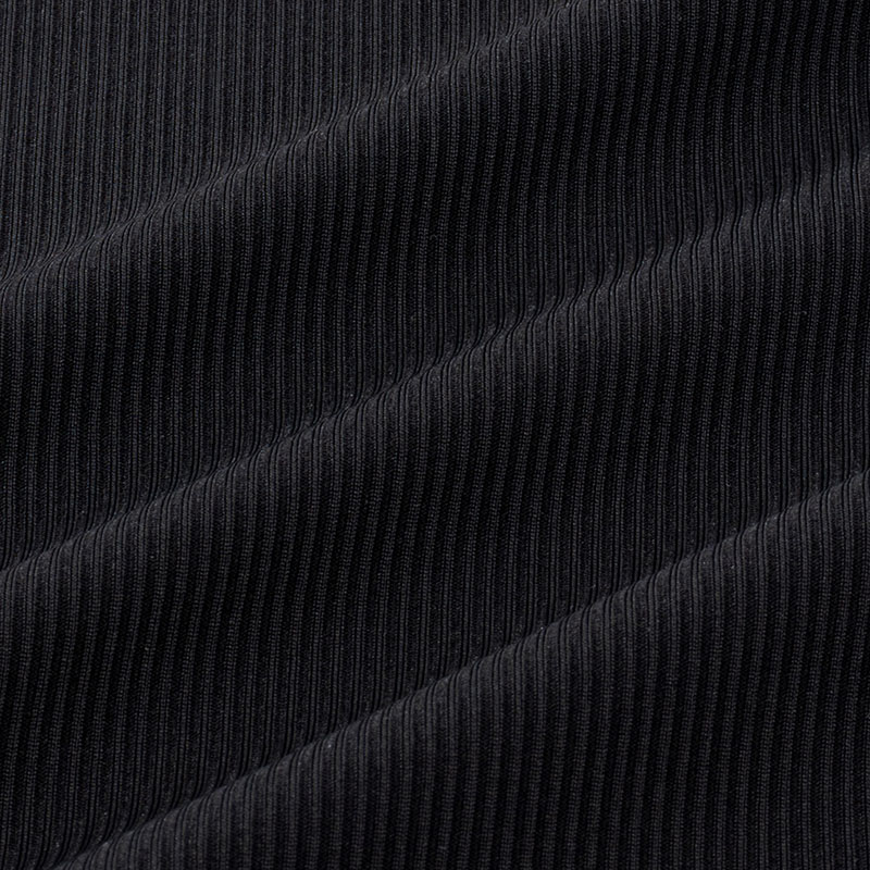 メンズ 冷感 シームレスインナー 半袖 V首 ブラック