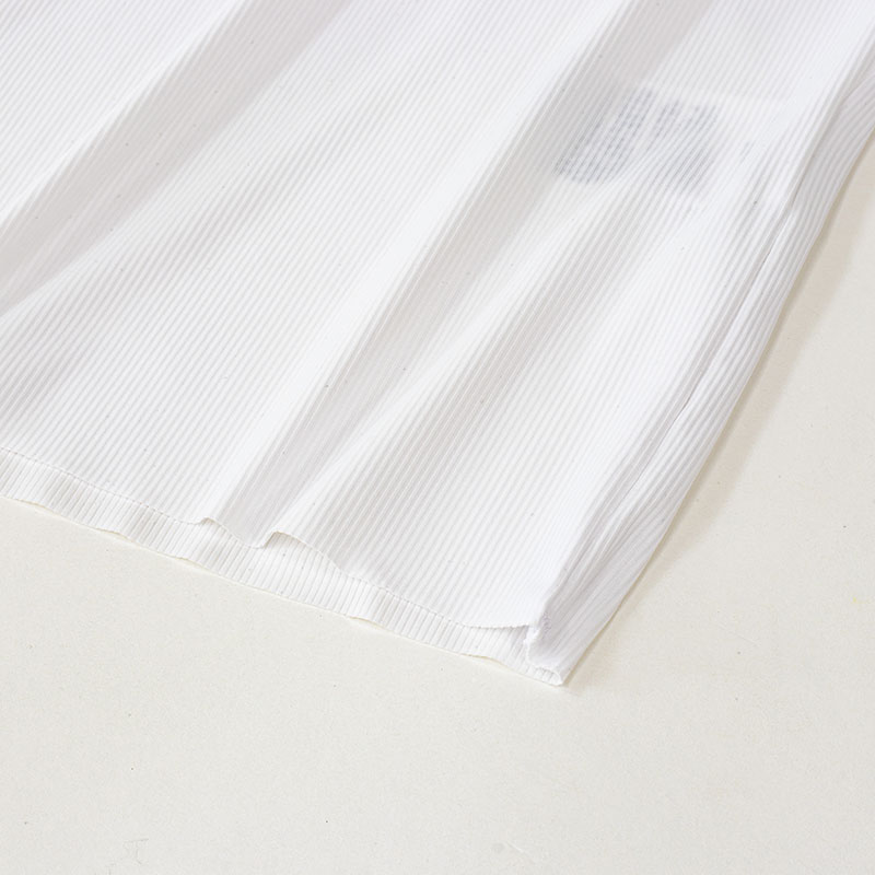 メンズ 冷感 シームレスインナー 半袖 V首 ホワイト