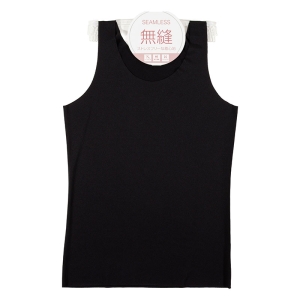 レディース シームレスインナー タンクトップ ブラック