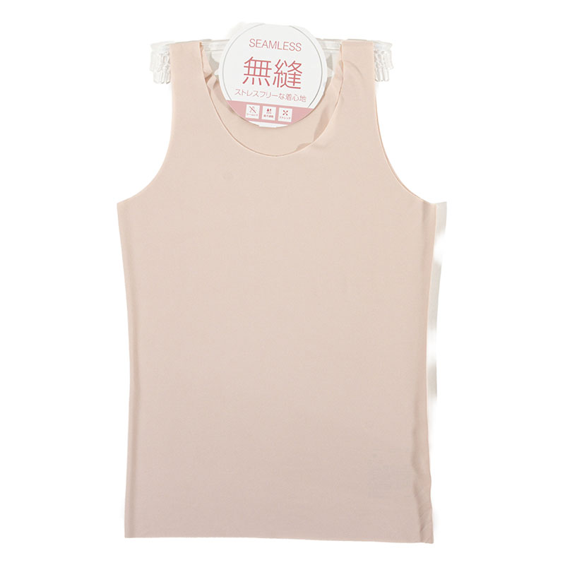 レディース シームレスインナー タンクトップ ピンク