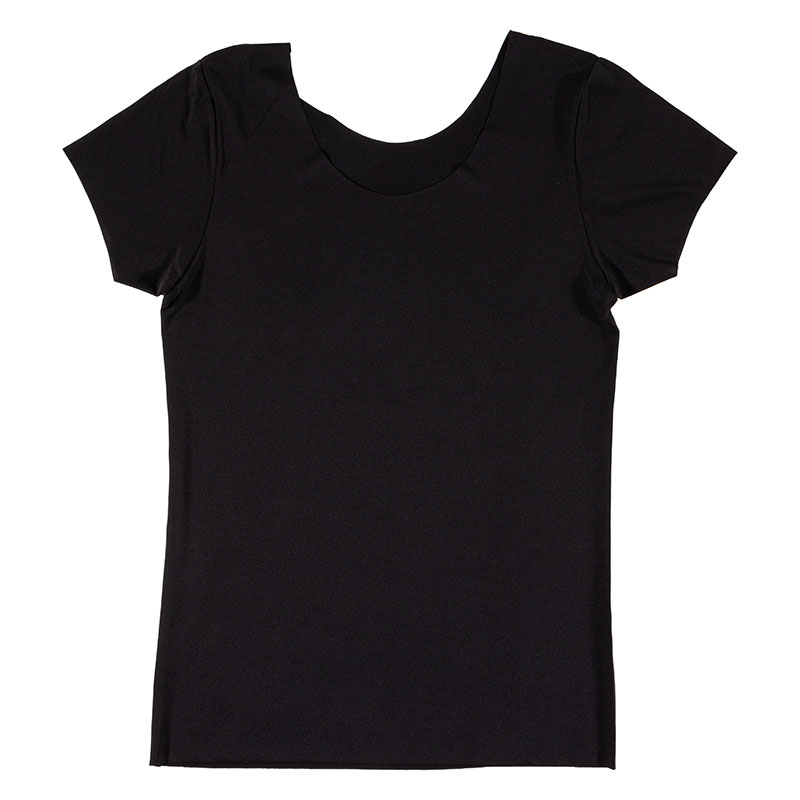 レディース シームレスインナー フレンチ袖 ブラック