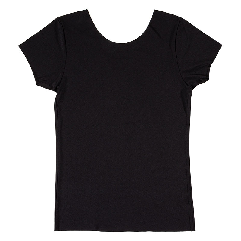 レディース シームレスインナー フレンチ袖 ブラック