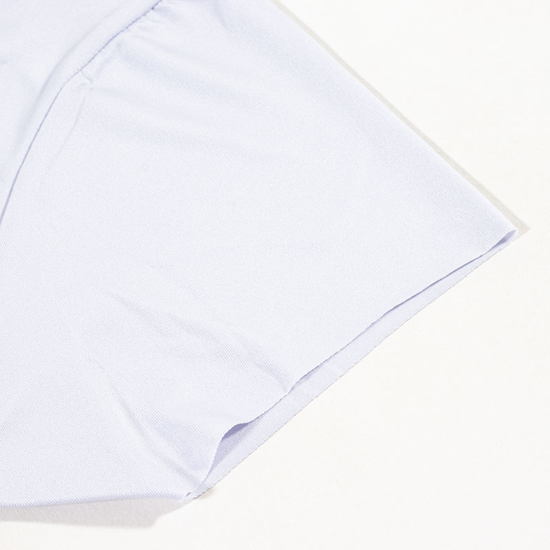 レディース シームレスインナー フレンチ袖 サックス