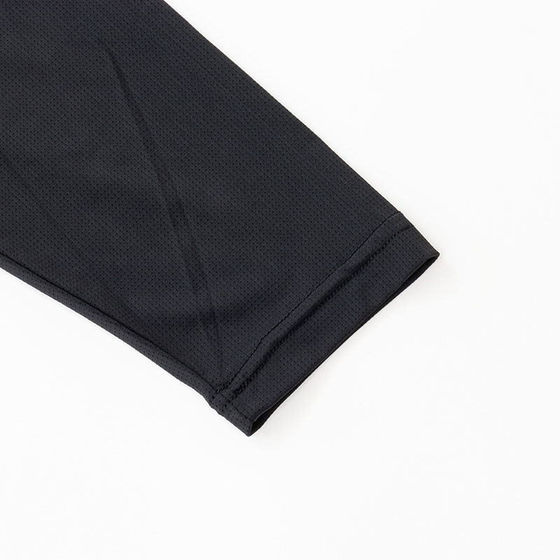 メンズ 冷感 メッシュインナー 長袖 ブラック