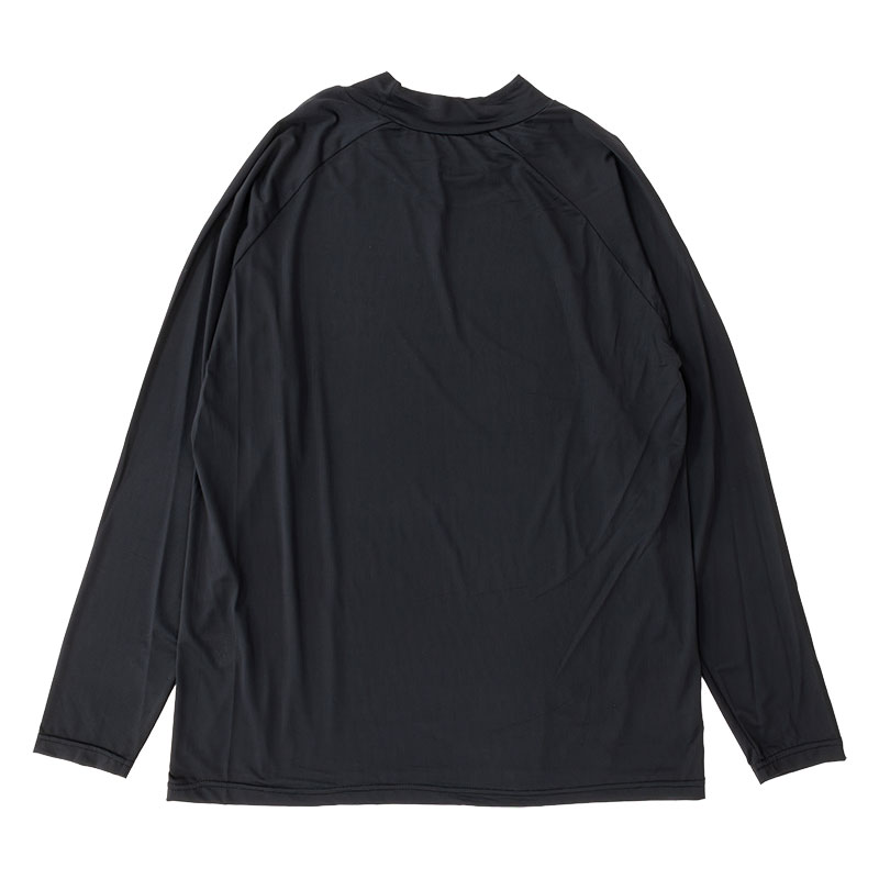 メンズ 冷感 メッシュインナー ハイネック ブラック