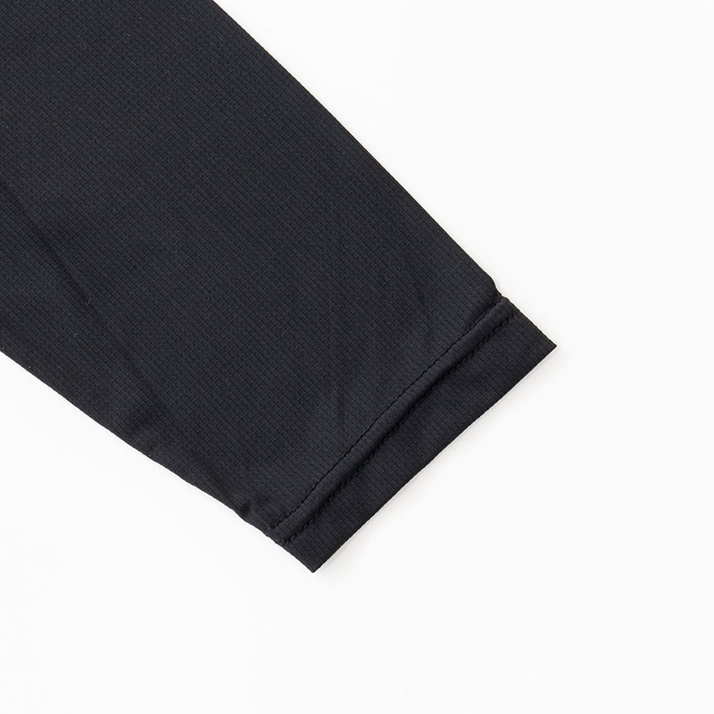 メンズ 冷感 メッシュインナー ハイネック ブラック