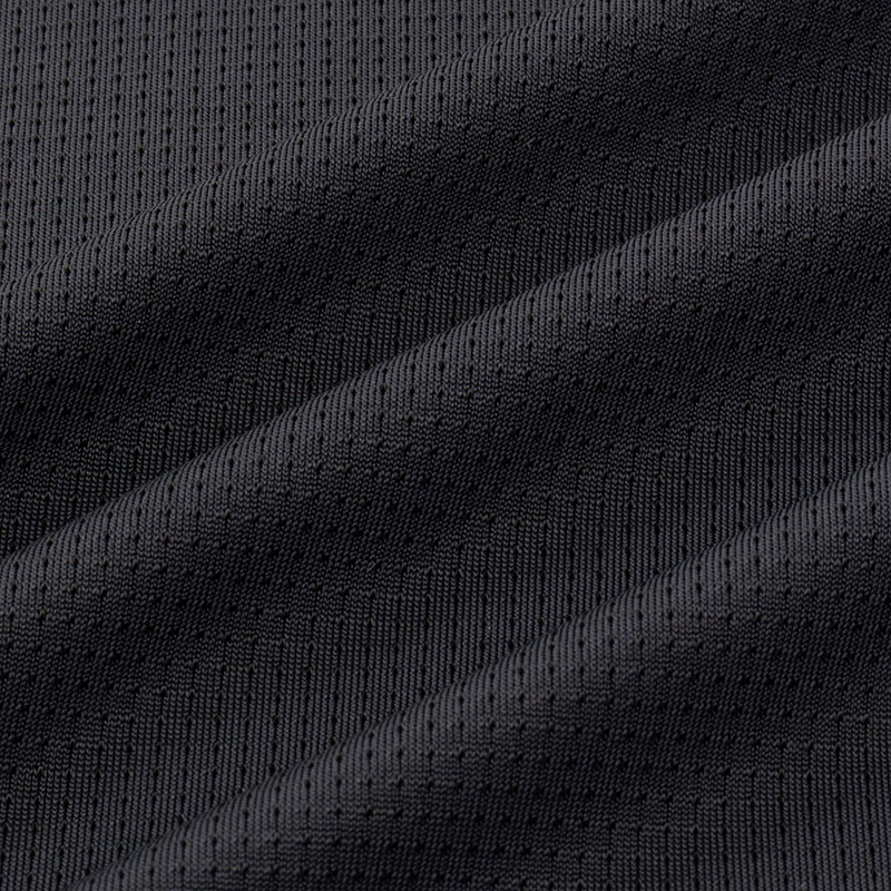 メンズ 冷感 メッシュインナー ハイネック ブラック