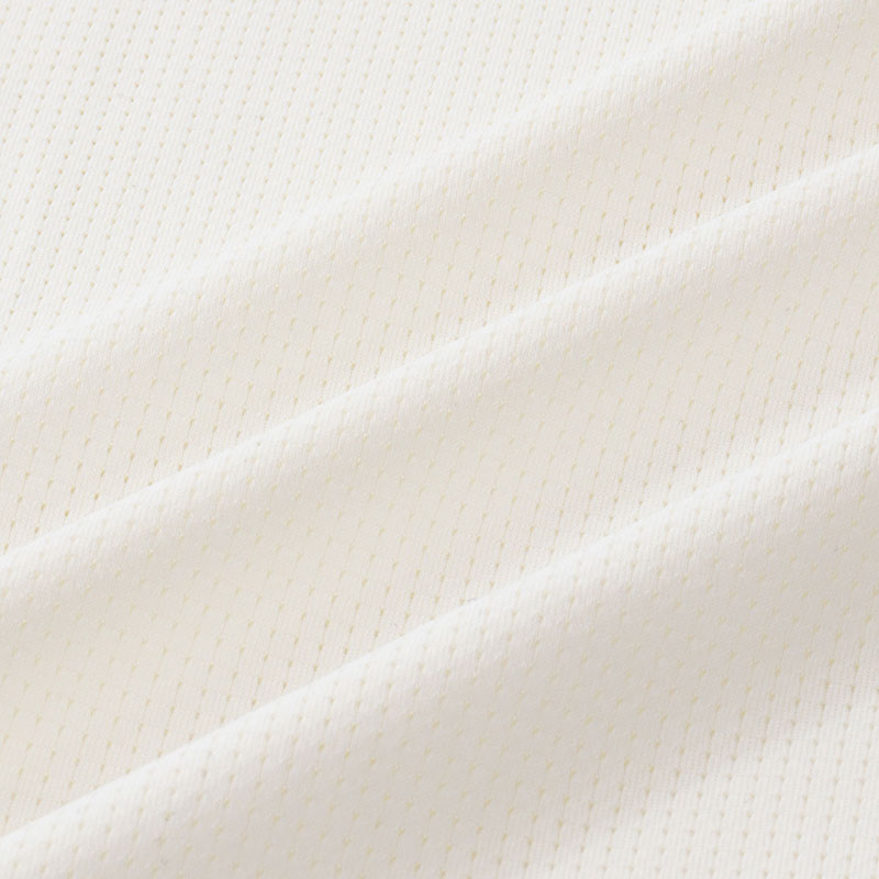 メンズ 冷感 メッシュインナー 半袖 丸首 ホワイト