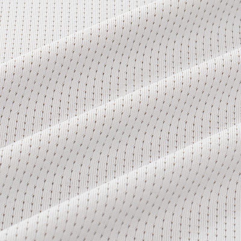 メンズ  冷感 メッシュインナー 半袖 V首 ライトグレー