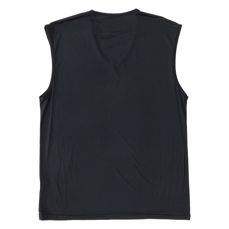 メンズ 冷感 メッシュインナー サーフ V首 ブラック