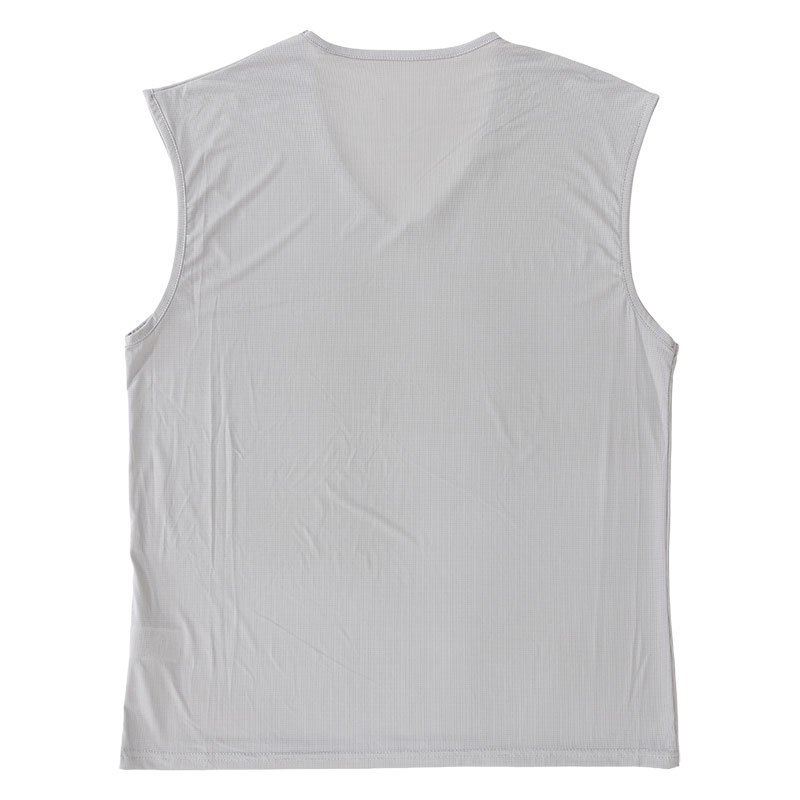 メンズ 冷感 メッシュインナー サーフ V首 ライトグレー