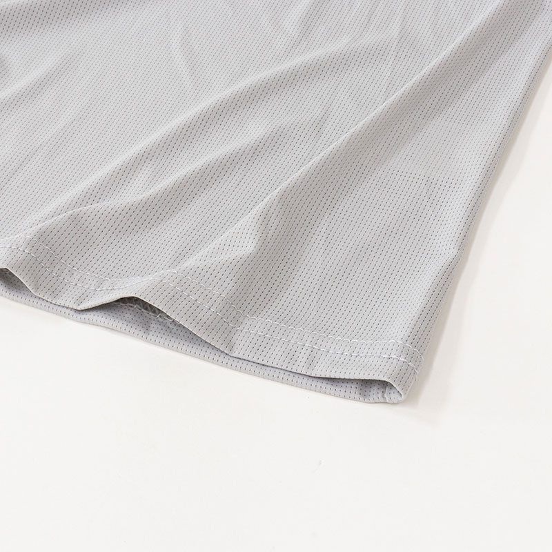 メンズ 冷感 メッシュインナー サーフ V首 ライトグレー