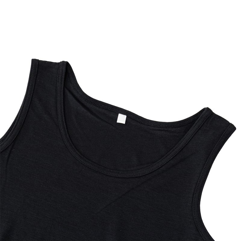 キッズ 超さらっと肌離れインナー タンクトップ ブラック