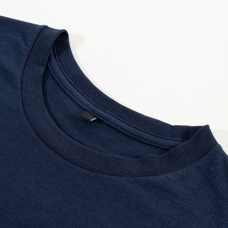 メンズ DRY カラーTシャツ 丸首 ネイビー