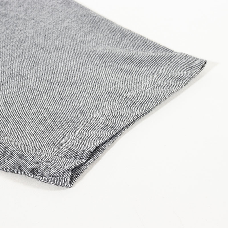 メンズ DRY カラーTシャツ 丸首杢チャコール