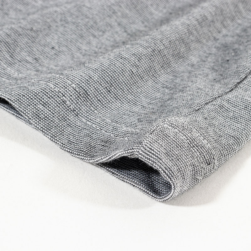 メンズ DRY カラーTシャツ 丸首杢チャコール