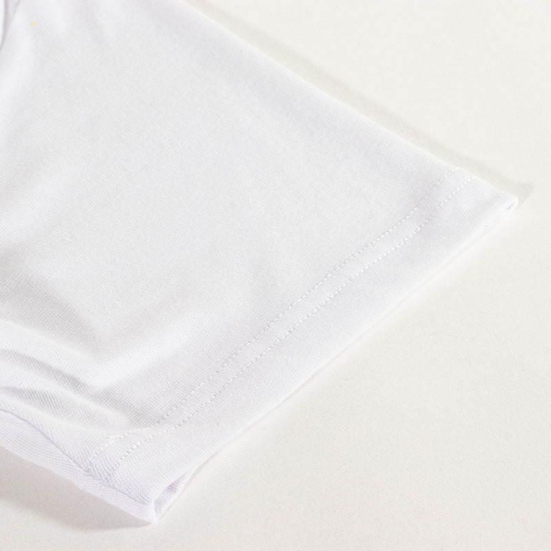 メンズ DRY カラーTシャツ V首 ホワイト