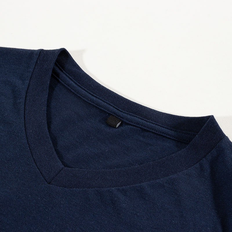メンズ DRY カラーTシャツ V首 ネイビー