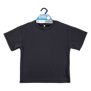 【お取り寄せ商品】キッズ 冷感 DRY 半袖 オーバーTシャツ チャコール